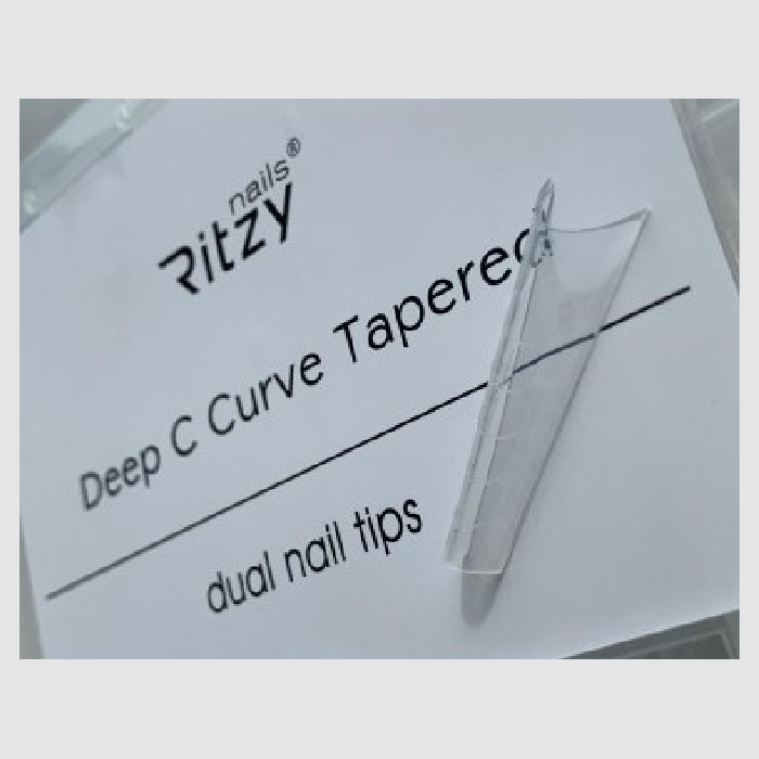DUAL NAILS TIPS TAPERED C-CURVE