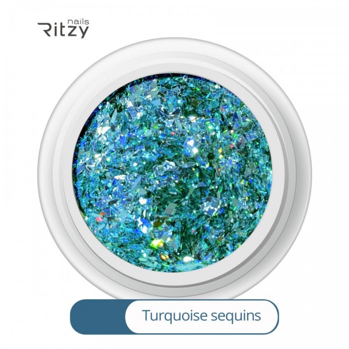 GLITTERS TURQUOISE SEQUINS