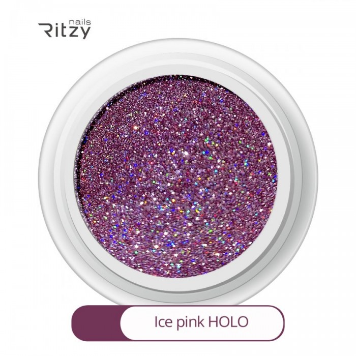 Glitters ice pink holo