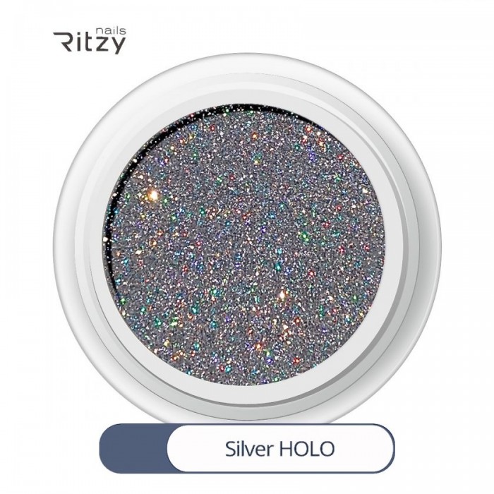 Glitters silver holo