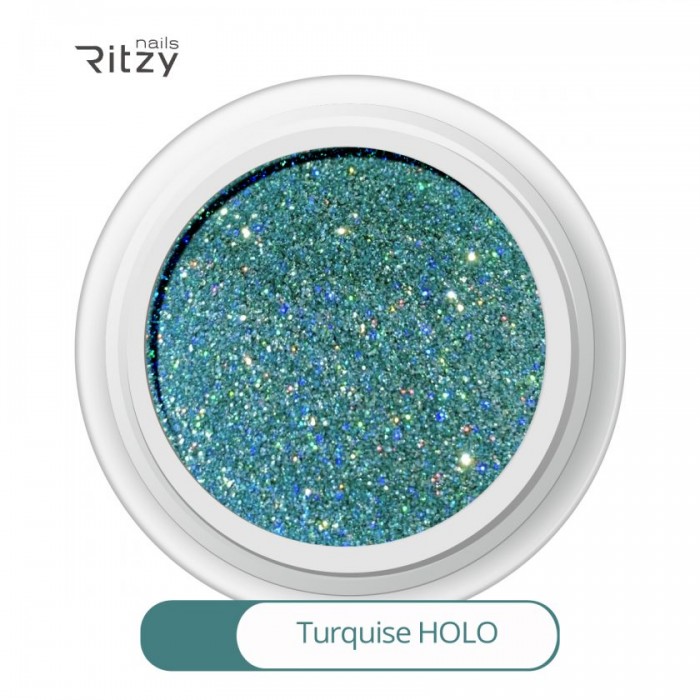 Glitters turquoise holo