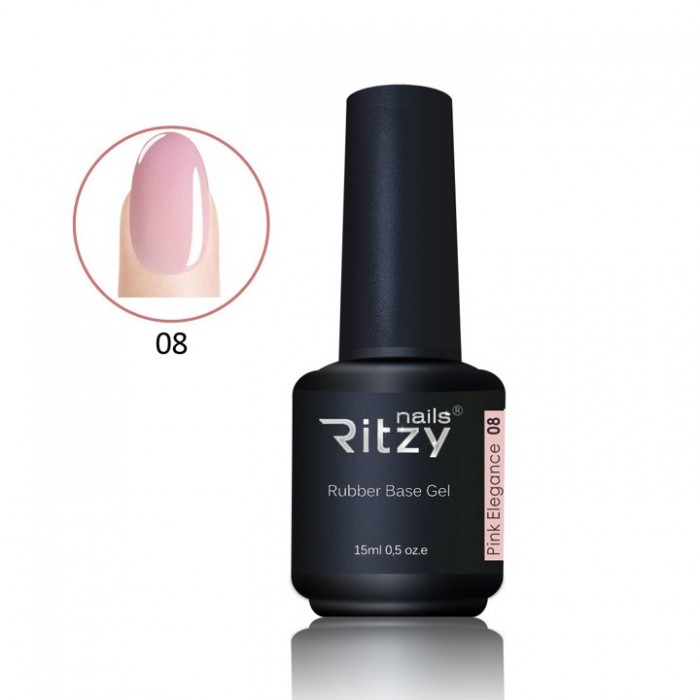 RUBBER BASE PINK ELEGANCE RITZY NAILS
