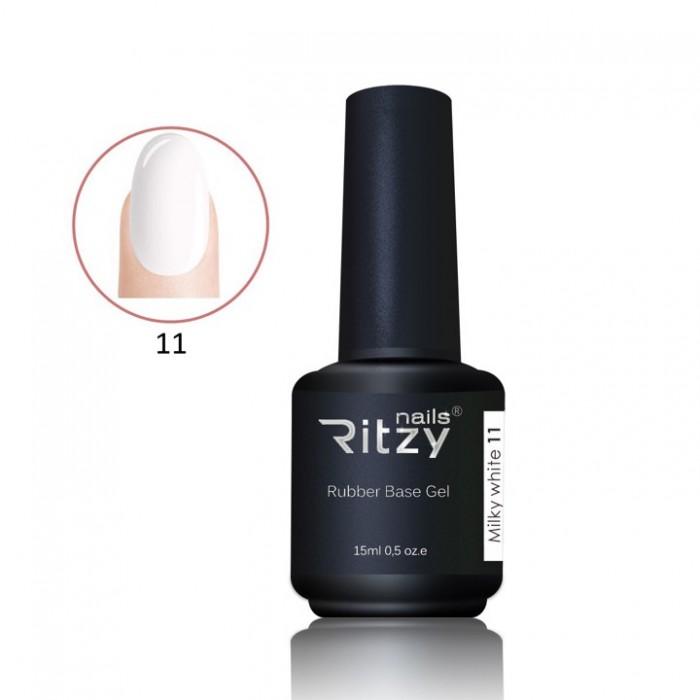 RUBBER BASE MILKY WHITE RITZY NAILS